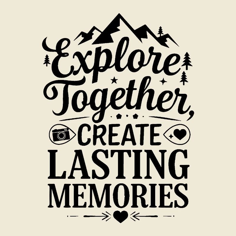 Explorez ensemble adevnture citation de voyage art texte