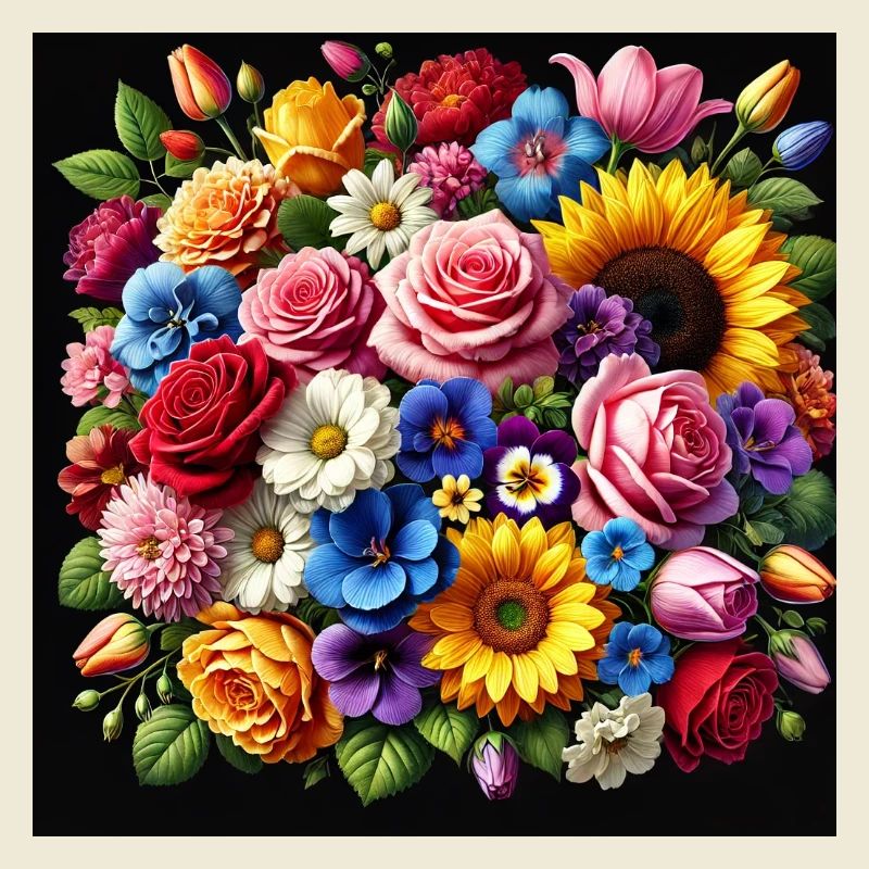 Colourful flowers