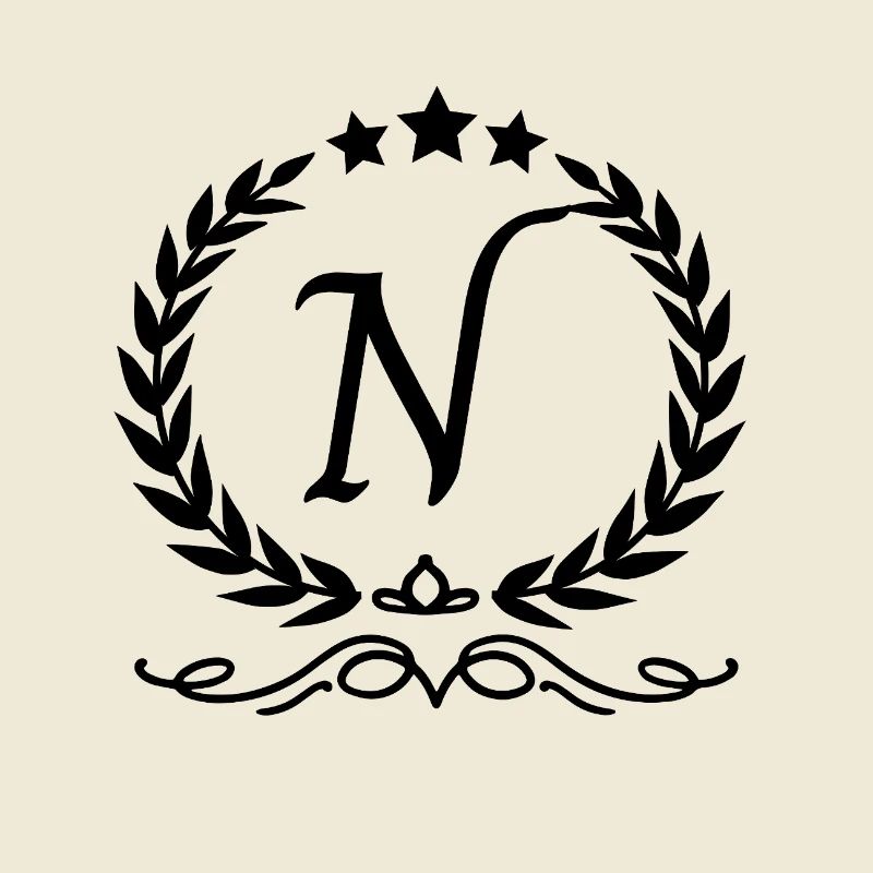 Letter n crown