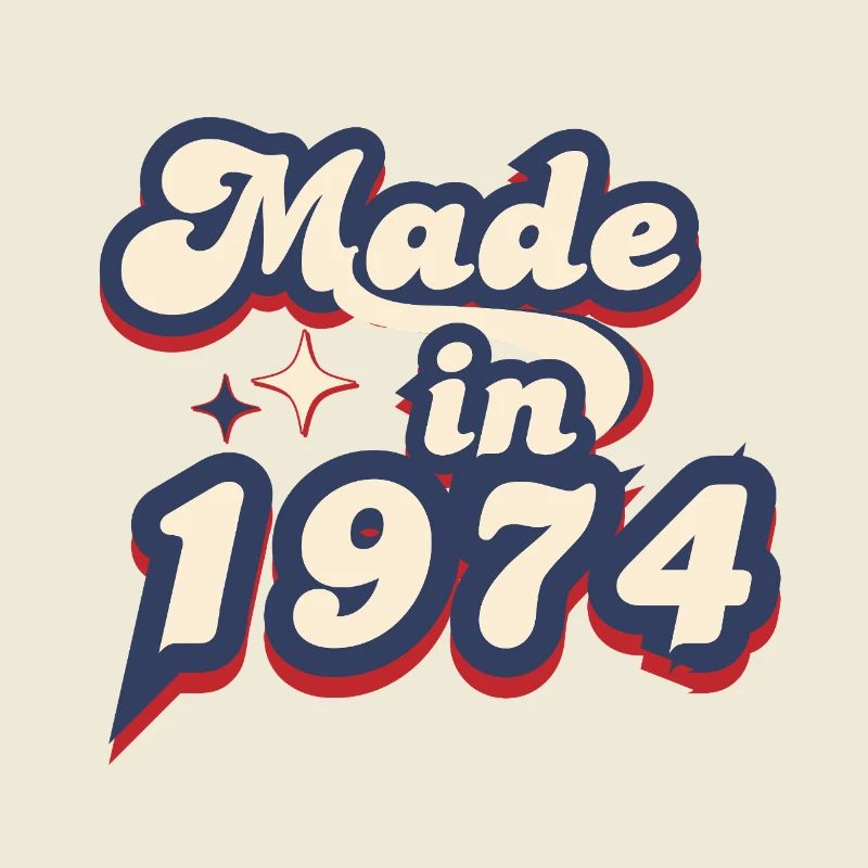 Made in 1974 retro