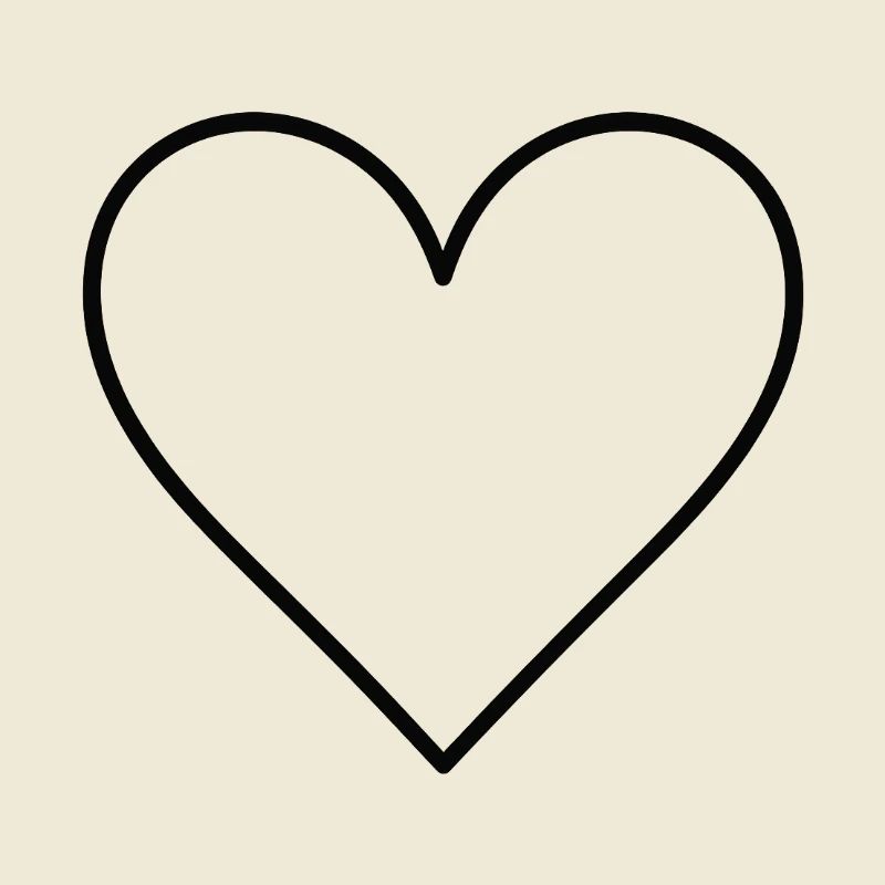 Basic heart black