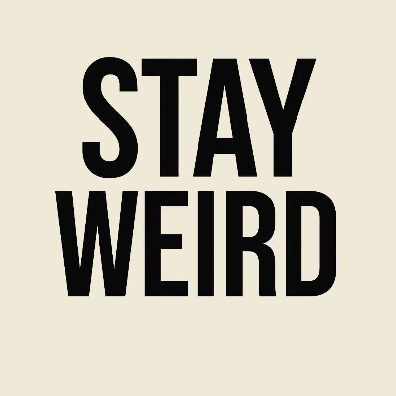 Une conception graphique 2D présente l’expression STAY W