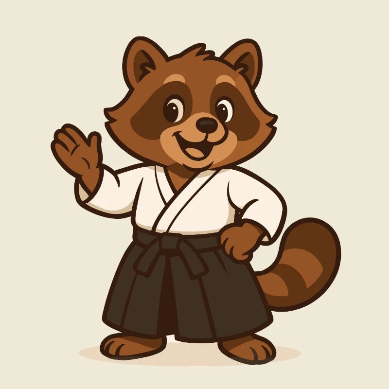 Tanuki – junges Aikido-Maskottchen