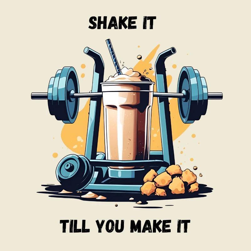 Shake It Till You Make It – Proteinshake Gym Desig