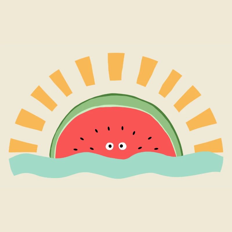 Lever de soleil à la pastèque