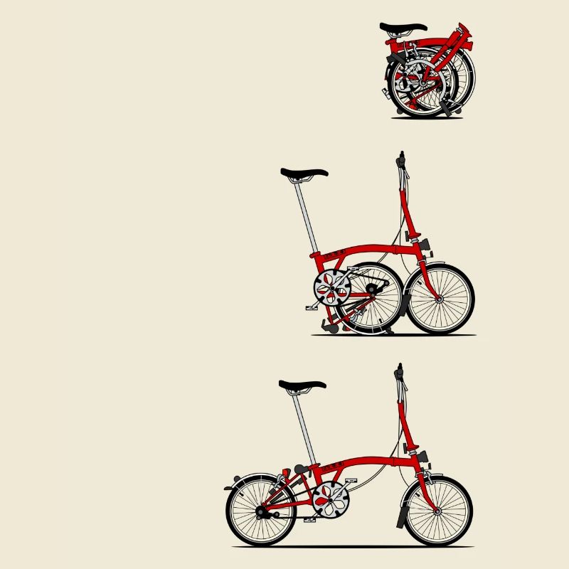 J'aime mon pliant Brompton vélo