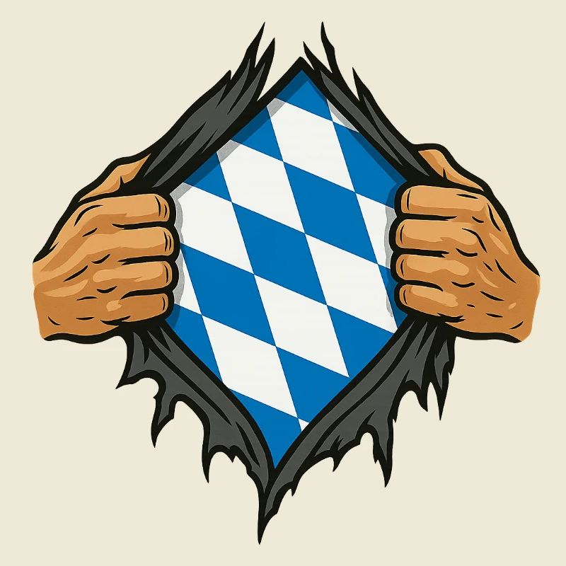 Bayerischer Superheld – Shirt wird aufgerissen