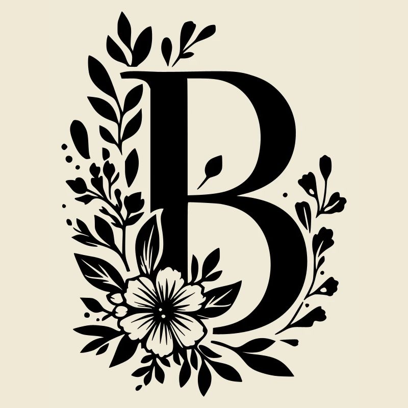 Lettre B Fleur