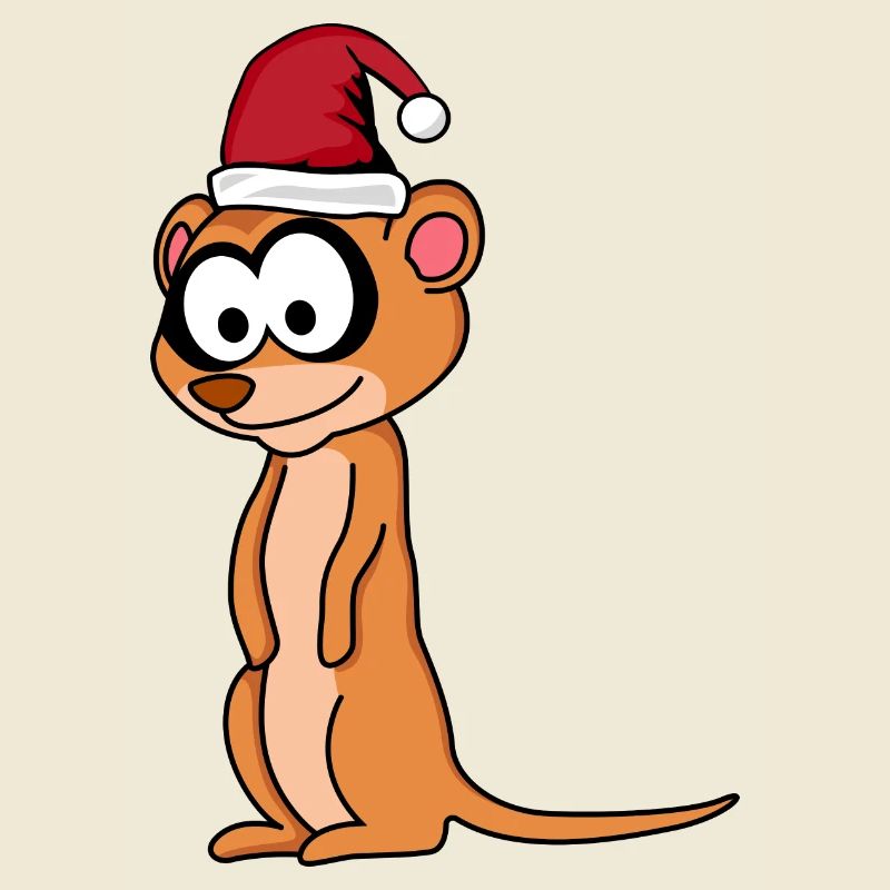 Suricate Comique de Noël