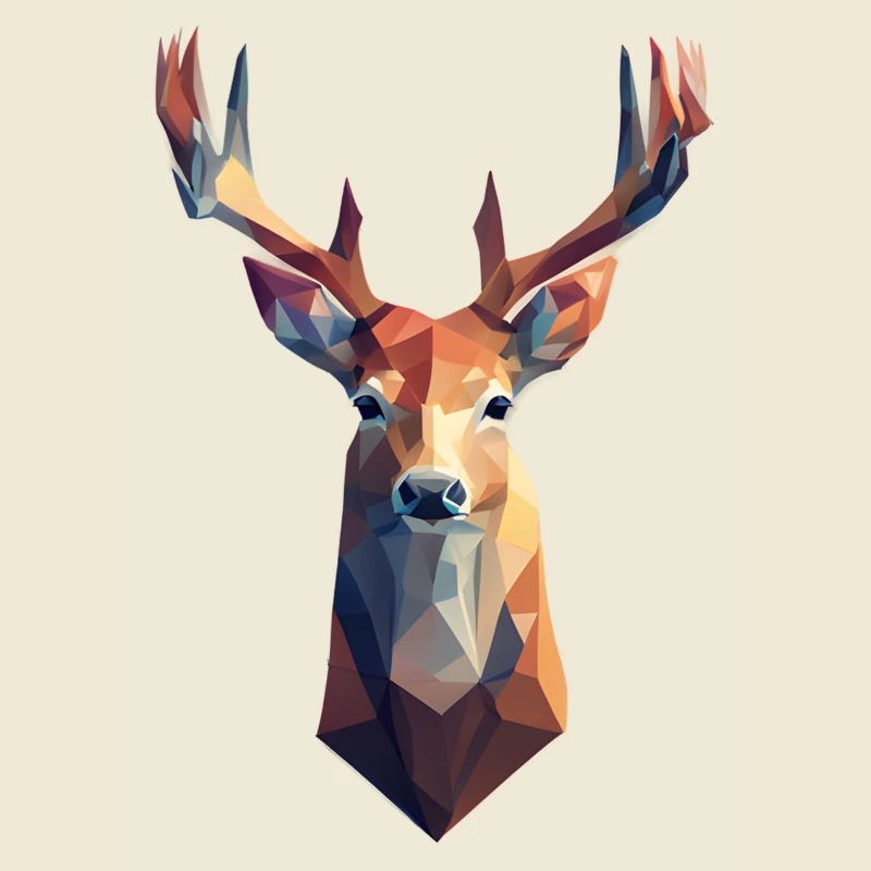 Deer - Polygon Art