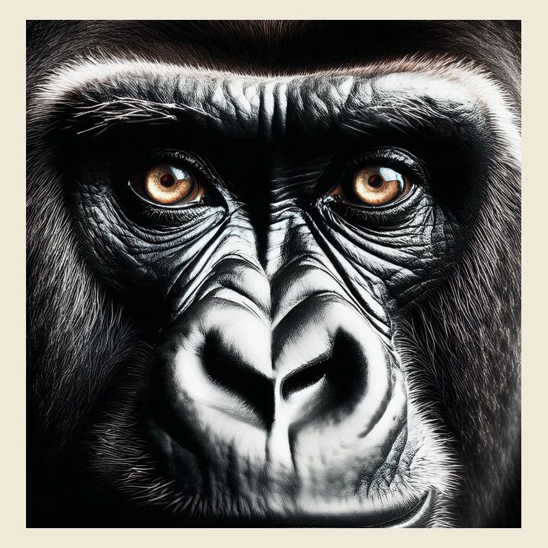 Gorilla, der Dir in die Augen sieht