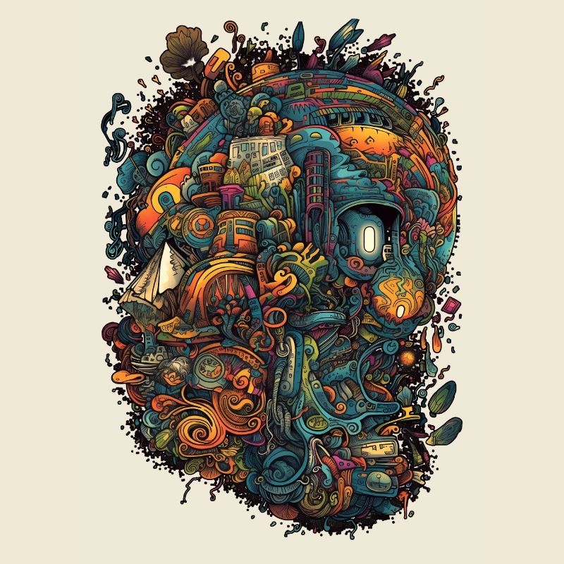 Trippy Explosion - Psychedelic Motif
