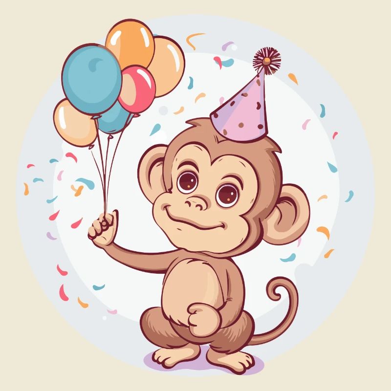 Monkey Birthday Comic