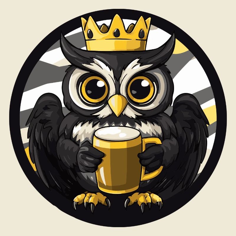 Eule Bier Comic