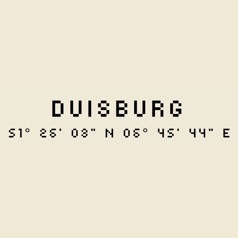 Les coordonnées de Duisbourg