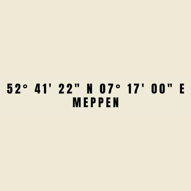 Meppen, Lower Saxony Coordinates