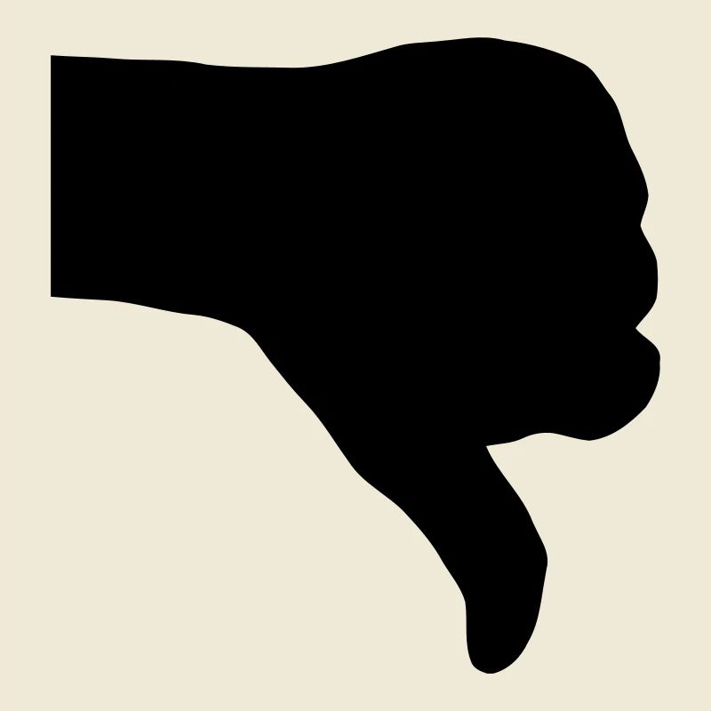 thumb down