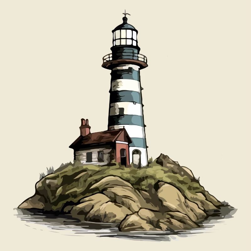 Bretonischer Leuchtturm Nr. 5