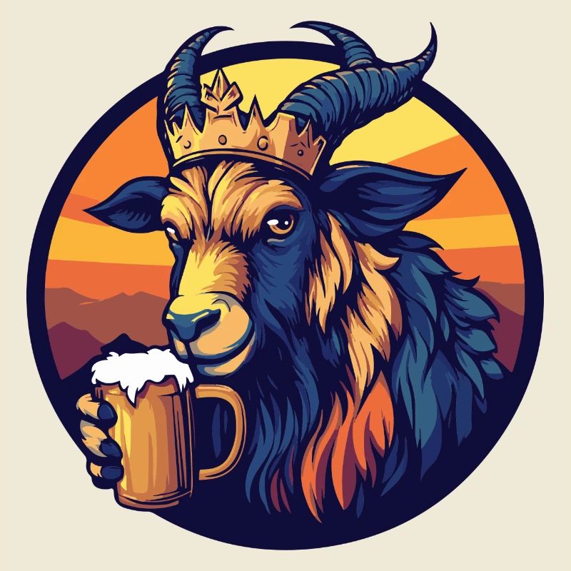 Bergziege Bier Comic