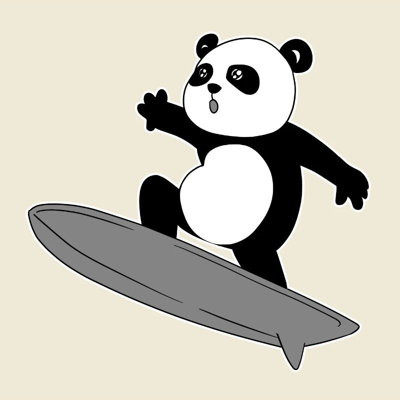 Panda Surfer