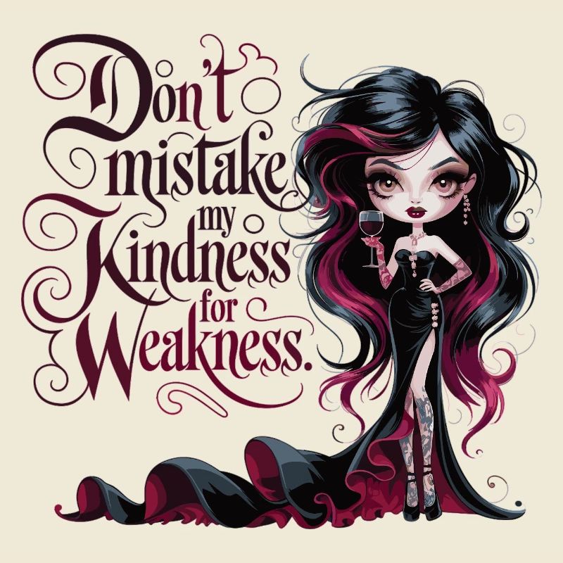 Don't be fooled – Gothic Diva with Wine