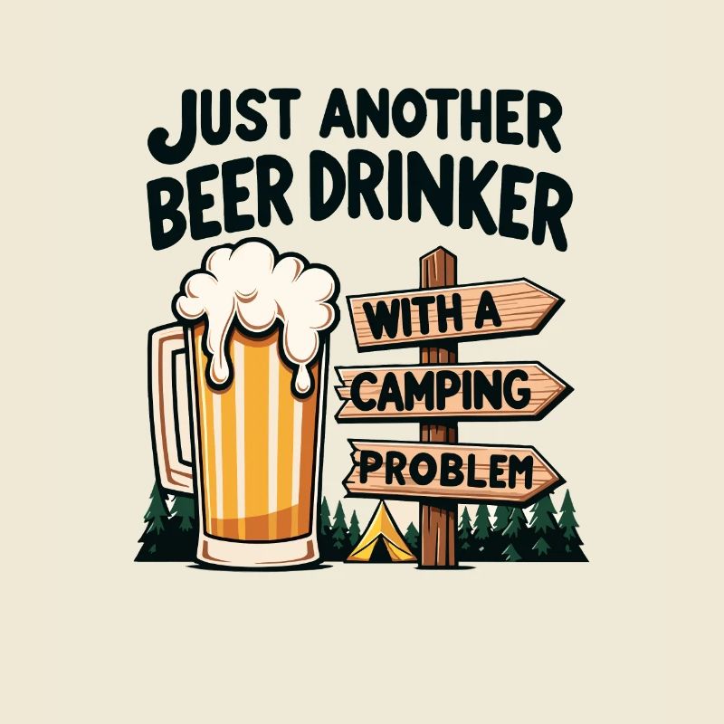 Fun camping design for beer lovers