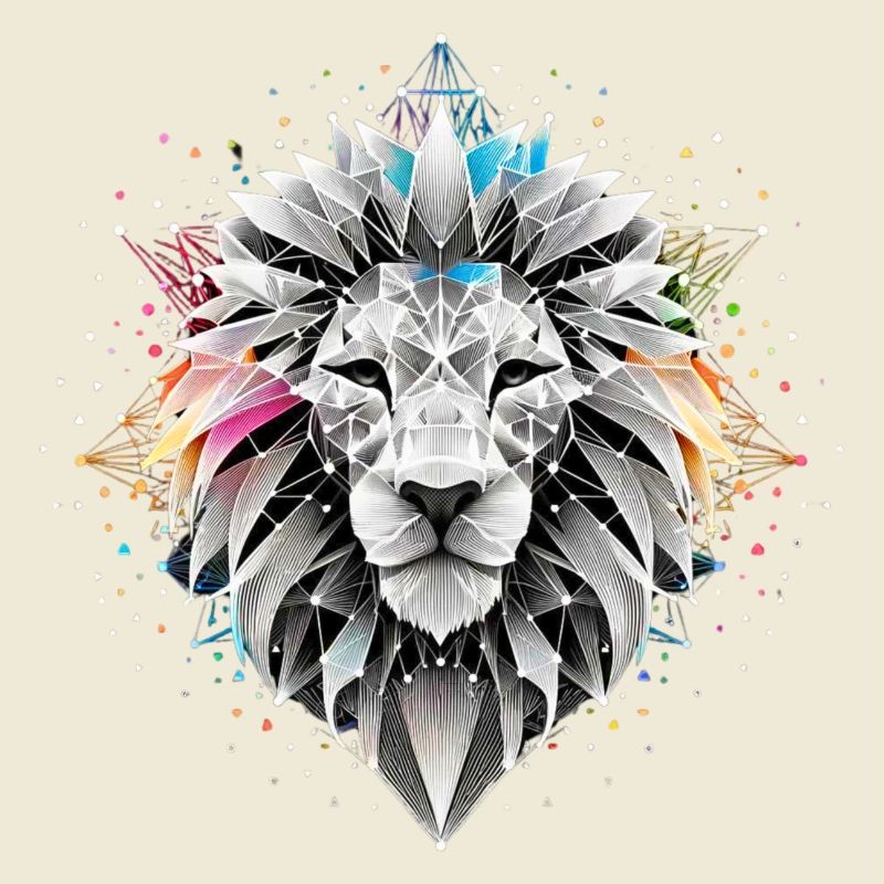Löwe graphisch