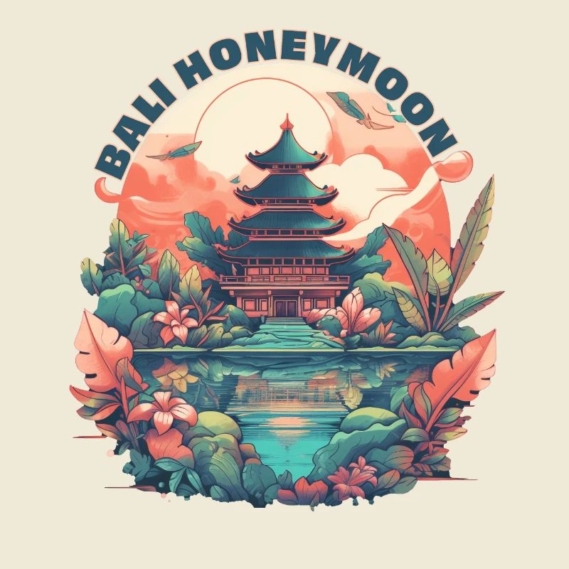 Lune de miel à Bali.