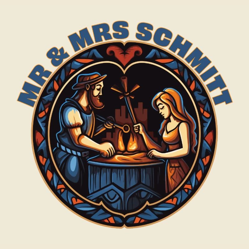 Mr. & Mrs. Schmitt honeymooning.