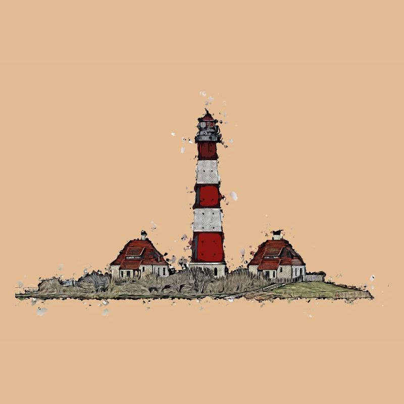 The Westerhever lighthouse with a difference