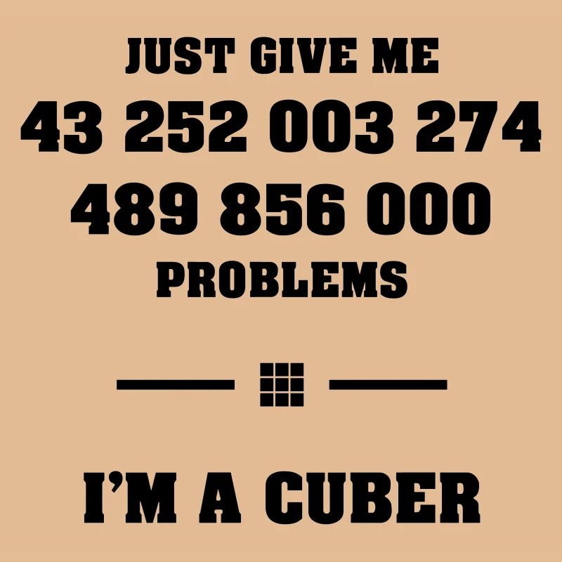 Combinations Magic Cube Speedcuber Cuber Cubing