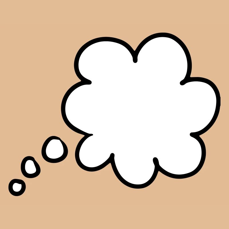 Bulle de pensée bulle de pensée thought bubble