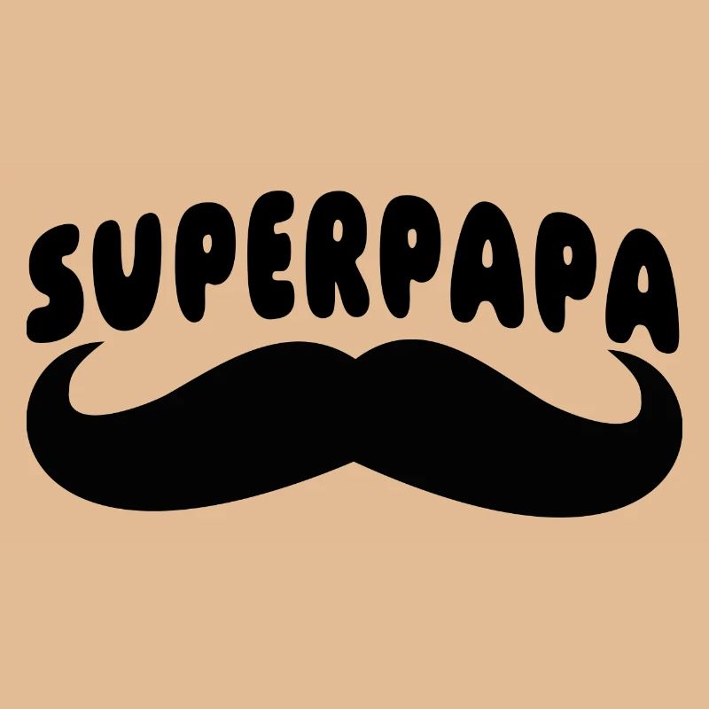 Super Daddy mit Schnurrbart