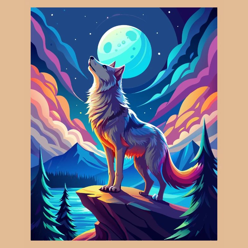 heulender Wolf