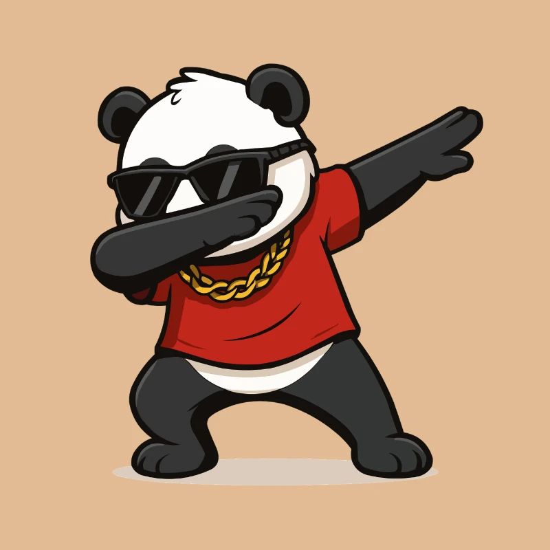Panda Dabbing Comic
