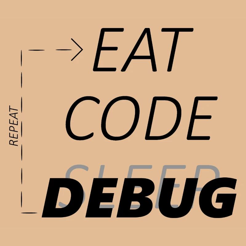 Eat Code Debug Programmierer
