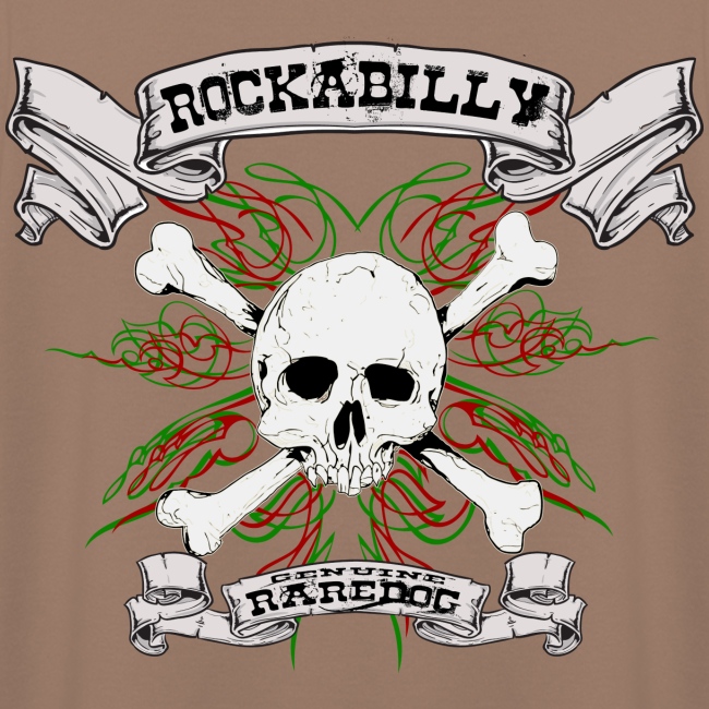 Rockabilly Raredog Skull