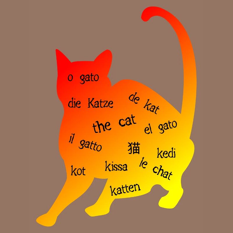 Multilingue 'Cat' - Design créatif