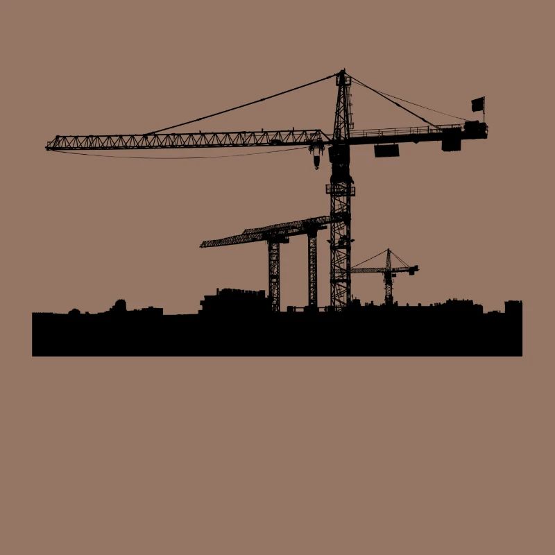Crane construction site