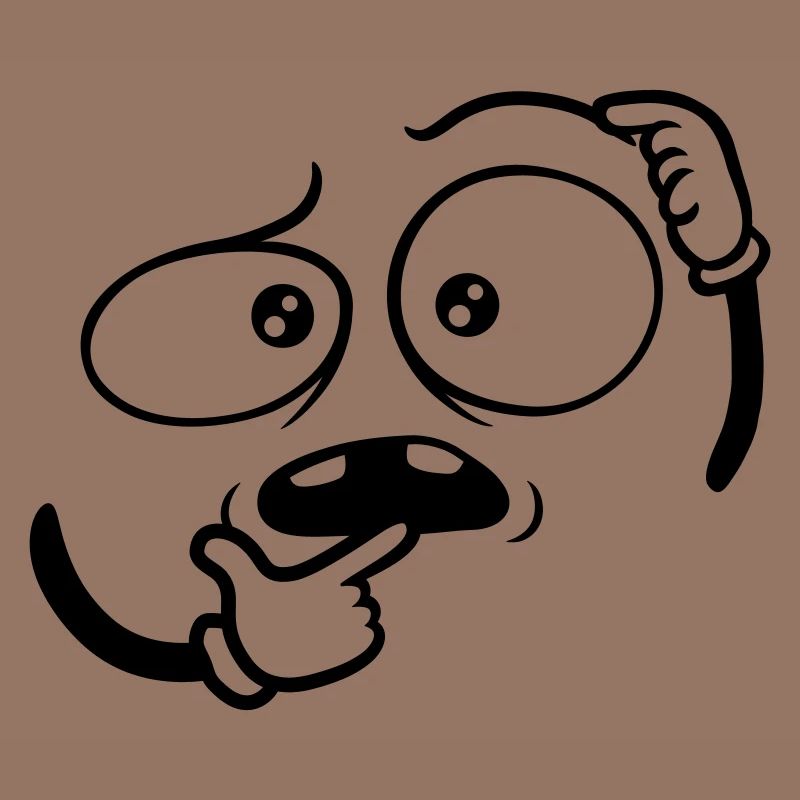 Doubtful Hand Gesture Face