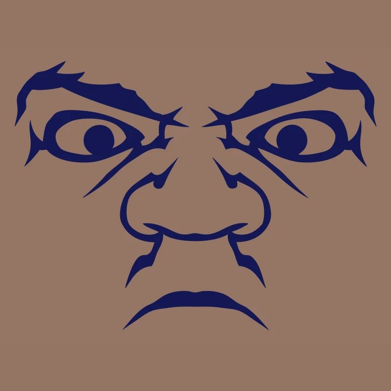 Head grumpy nasty anger grumpy humor