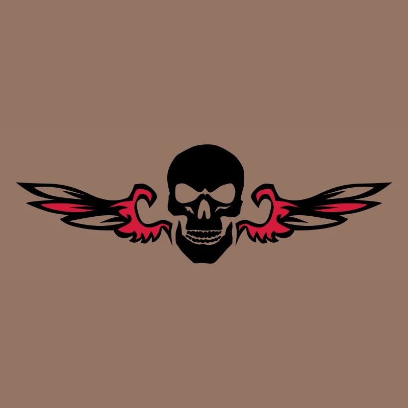 dead death head skull go