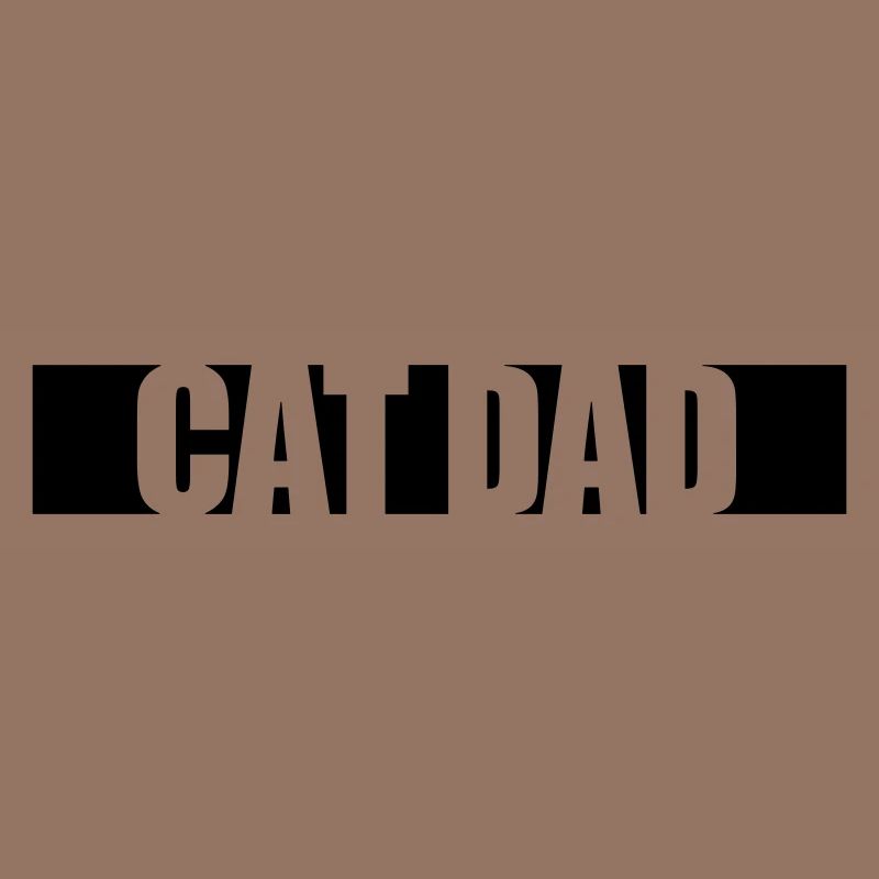 Conception de bande de papa de chat