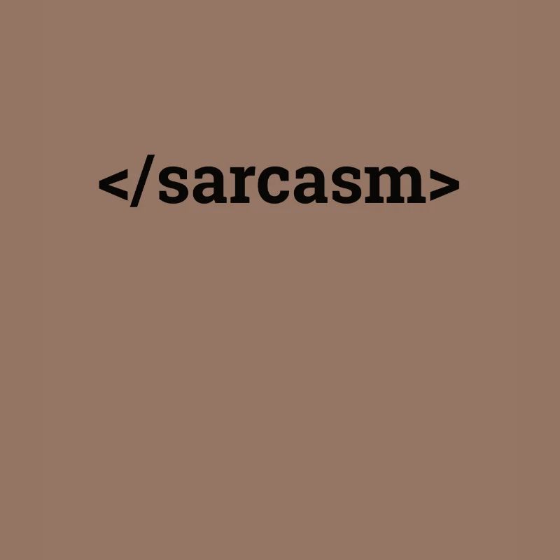 "Sarcasm | Informatik"