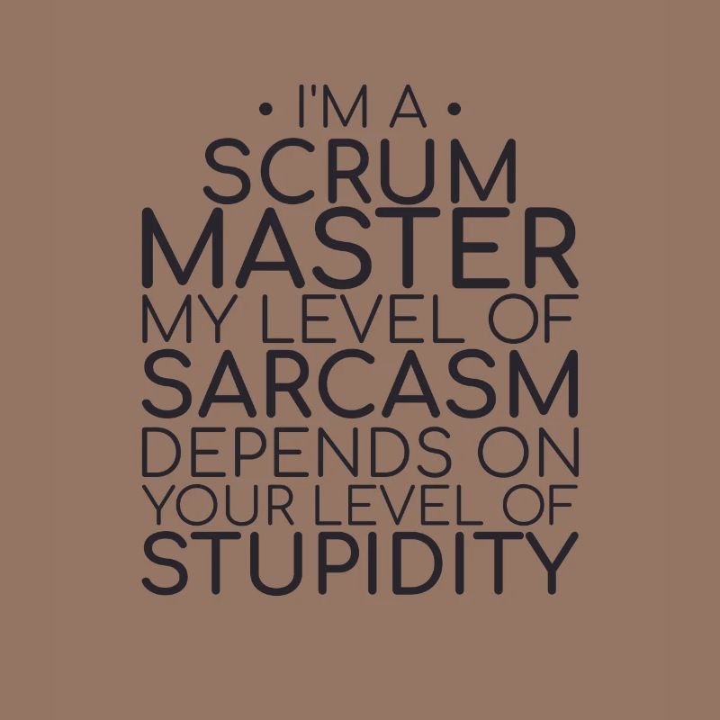 "Scrum Master Sarcasm | "Scrum Master""