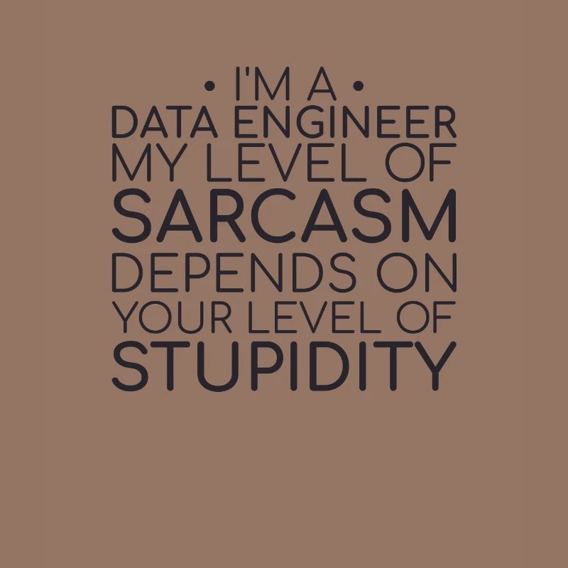 "Data Engineer Sarcasm | Data Science"