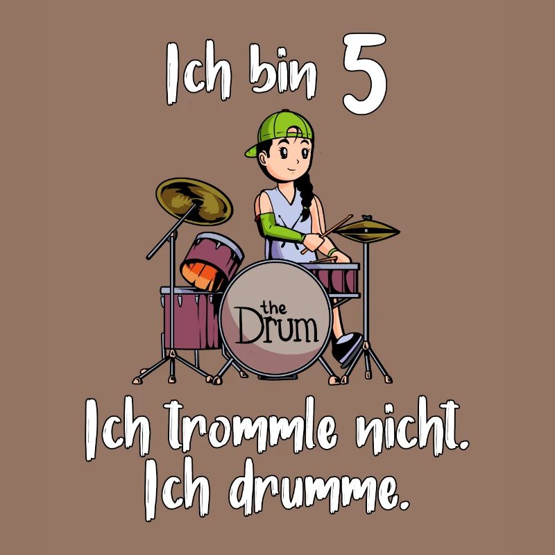 Ich bin 5 - Mädchen Schlagzeuger