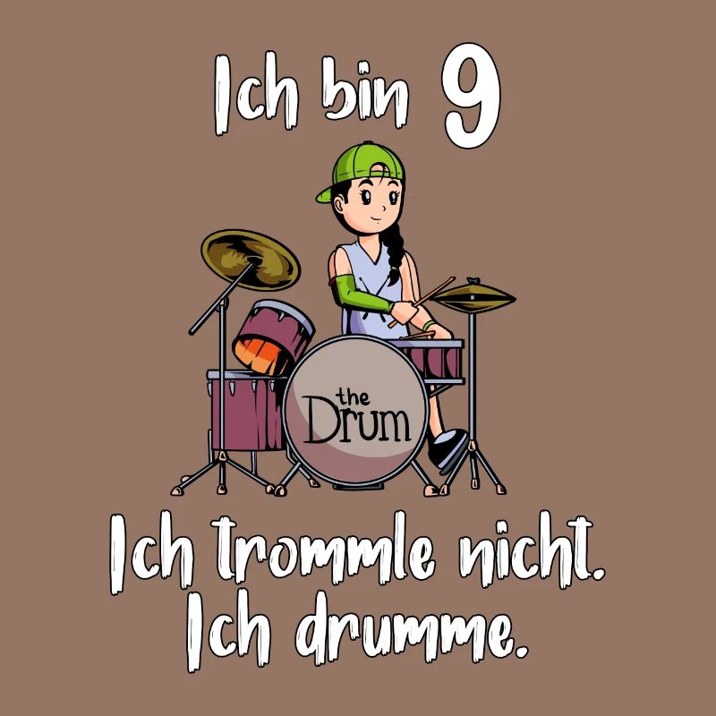 Ich bin 9 - Mädchen Schlagzeuger