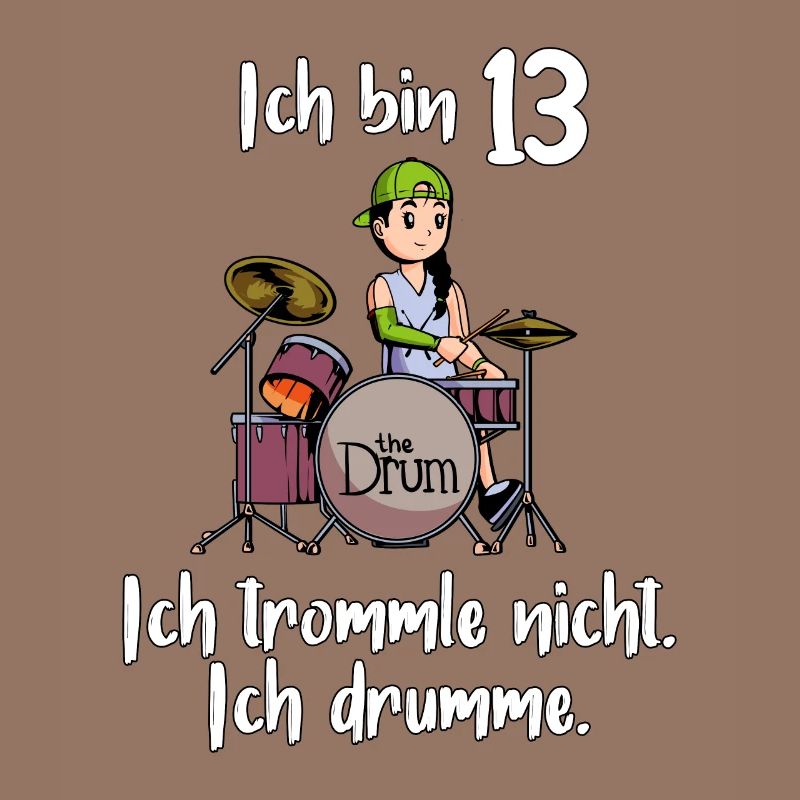 Ich bin 13 - Mädchen Schlagzeuger