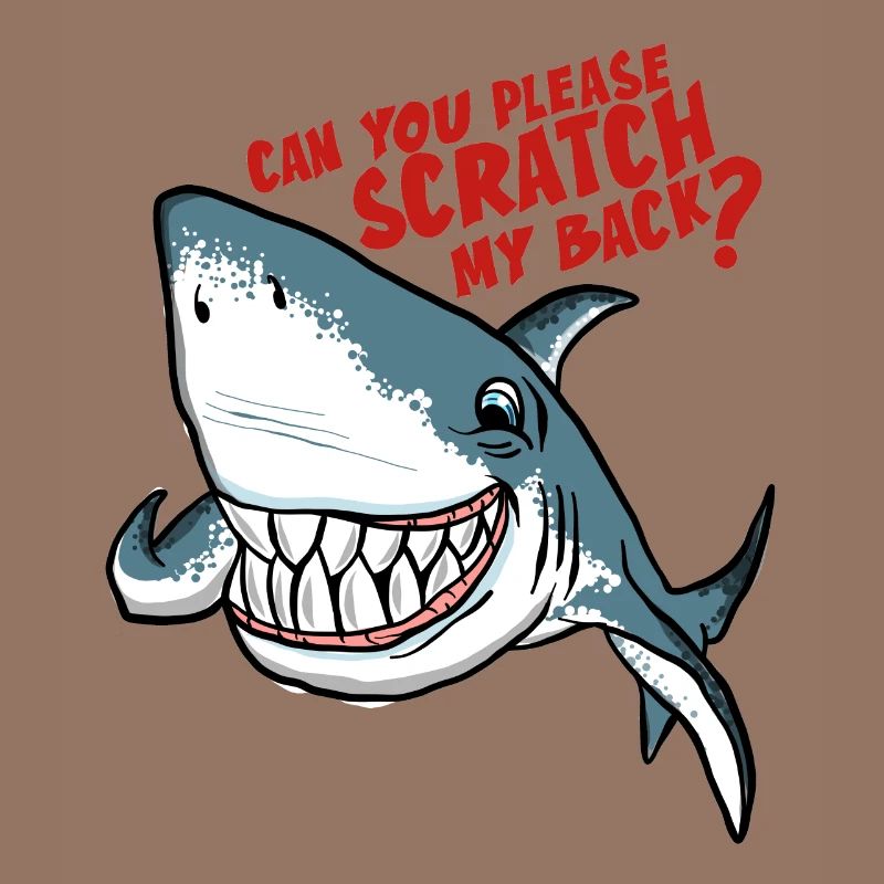 Great White Shark Scratch My Back